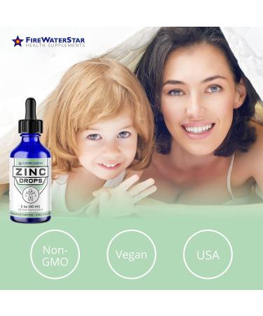 Ionic Zinc Sulfate Drops - 2oz (30 Servings) - Immune Support for Adults & Kids - Organic Non-GMO Vegan Formula - 1 Month Supply - Buy Online on GoSupps.com