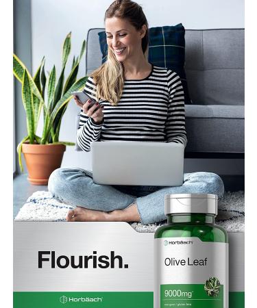 Olive Leaf Extract Capsules 9000mg | 200 Count | Super Strength Supplement | Non-GMO & Gluten Free - Buy Online on GoSupps.com