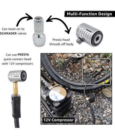 JACO Lightning XP Presta Air Chuck - 1/4 F-NPT | Quick-Connect Attachment for Bike Tire Inflators - Buy Online on GoSupps.com