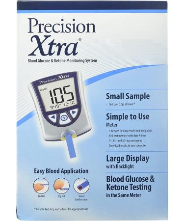DSS Precision Xtra Blood Glucose Meter Kit | Fast Results in 5 Seconds | Strips Not Included - Buy Online on GoSupps.com