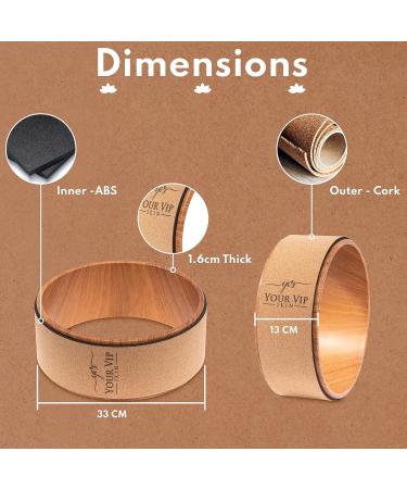 YVS Yoga Wheel & Cork Yoga Ring | Perfect for Yoga Pilates & Fitness - International Shipping - Buy Online on GoSupps.com