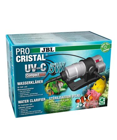 JBL ProCristal UV-C Compact Plus water treatment for aquariums 5 W 1 Unit (Lot of 1) 5 W Single