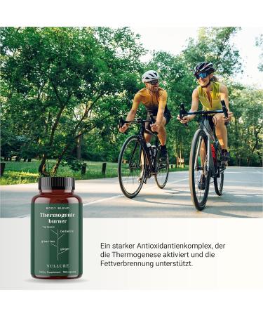 Natural Thermogenic Fat Burner for Weight Loss | Vegan Formula with Green Tea Turmeric Ginger & More - 120 Capsules (2-Month Supply) - Buy Online on GoSupps.com