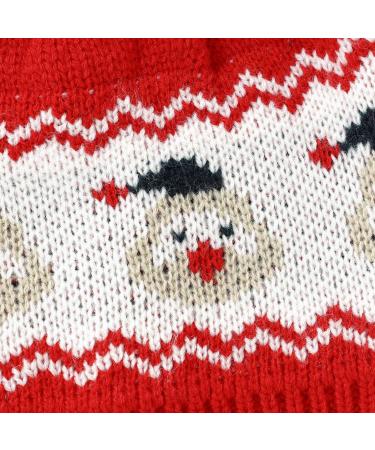 Mimixiong Knitted Baby Christmas Romper | Newborn Xmas Outfit 0-3 Months Red - Buy Online on GoSupps.com