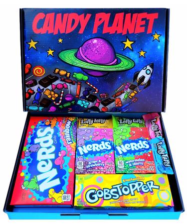 American Nerds Sweets Hamper | Classic Retro USA Treats | Weighs 400g | Birthday Party Christmas | BY CANDYPLANET