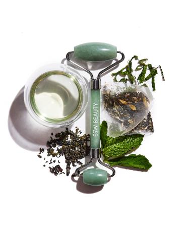 Mint Green Tea Jade Crystal Facial Roller O/S