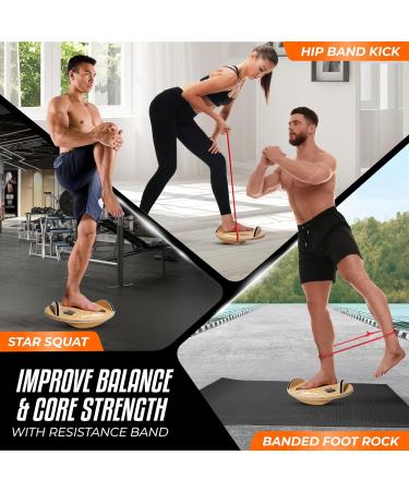 Yes4All Upgraded Foot Toes Balance Board for Adults - A Wood Upgraded Innovation - Buy Online on GoSupps.com