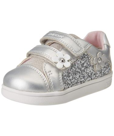 Geox Baby Girl's B Djrock C Sneakers 3.5 UK Child Silver