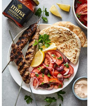 Mina Mild Harissa Sauce - Authentic Moroccan Flavor with Fresh Red Peppers (10 oz) - Buy Online on GoSupps.com