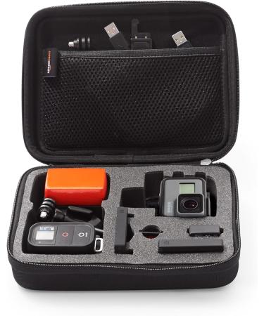 Amazon Basics Small Carrying Case for GoPro And Accessories - 9 x 7 x 2.5 Inches Black Small Case Only - Buy Online on GoSupps.com