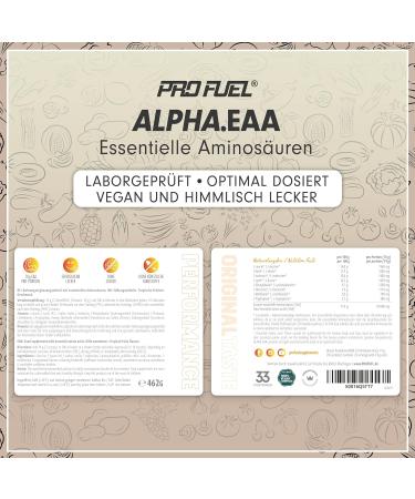 Buy Alpha EAA Powder 2x462g Tropical Fruits - Vegan Essential Amino Acids Delicious Workout Drink Optimal Value Made in Germany - Buy Online on GoSupps.com