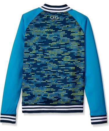 Under Armour Girls' Armour Fleece Bomber X-Small - Blue Shift/White - Buy Online on GoSupps.com