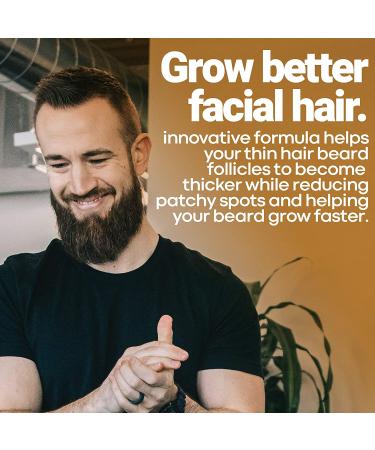 Beard Growth Vitamins for Men - Biotin & Zinc Supplement for Thicker, Fuller Facial Hair - Veggie Capsules - Buy Online on GoSupps.com