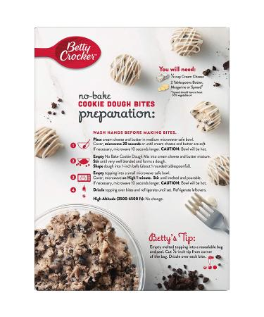 Betty Crocker Cookies and Cream No-Bake Bites 12.2 oz - Delicious and Easy Dessert Mix - Buy Online on GoSupps.com