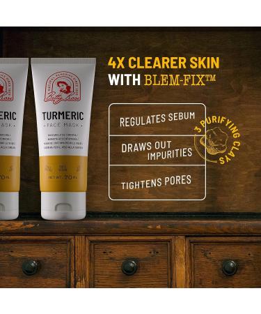 Betty Rose's Turmeric & Aztec Clay Face Mask - Organic Brightening Treatment for Acne & Dark Spots - Buy Online on GoSupps.com