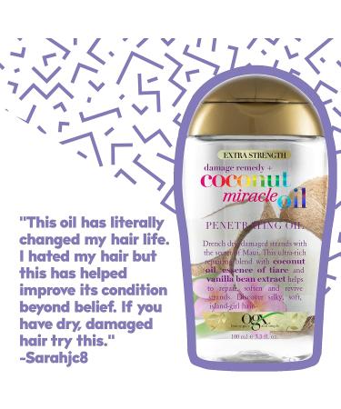 OGX Extra Strength Damage Remedy + Coconut Miracle Oil Penetrating Oil 100ml - Buy Online on GoSupps.com