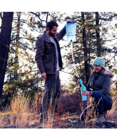 SimPure Gravity Water Filter - Portable 3L Purifier with Gravity Bag & Tree Strap | Camping, Hiking, Emergency Gear - Buy Online on GoSupps.com