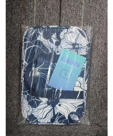 Large Blue Lotus Toiletry Bag - Travel Makeup Organizer for Women - Buy Online on GoSupps.com