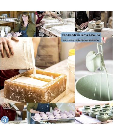 Handcrafted Ceramic Neti Pot Starter Kit w/ 2 oz Mineral Sea Salt Durable Stoneware for Nasal Rinse Relaxing Home Wellness Tool Ideal Gift for Women Helps with Snoring & Sinus Care (Blue) Boxed Blue - Buy Online on GoSupps.com