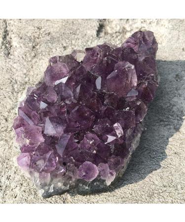 Room Decoration Natural Raw Amethyst Quartz Purple Crystal Cluster Stones Specimen Great Choice for Home Decoration (Size : 120-150g) - Buy Online on GoSupps.com