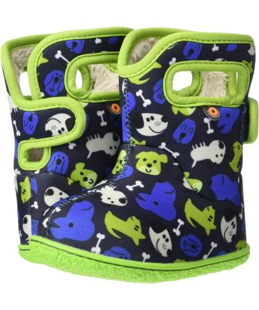 BOGS Baby Wellington Boots Plum Flower Stripe 71565 | UK Size 3-8.5 Child Blue - Buy Online on GoSupps.com