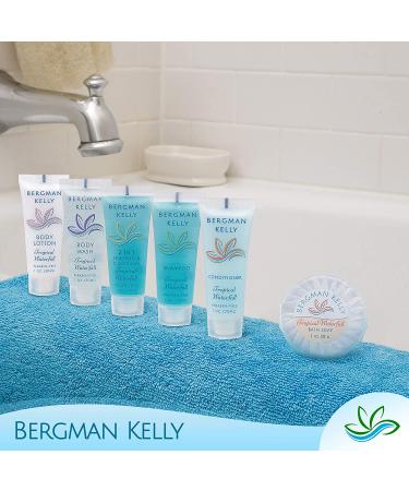 Bergman Kelly Travel Size 2-in-1 Shampoo & Conditioner 1oz - 100 Pack Tropical Waterfall | Hotel Toiletries Bulk, Invigorating Amenities - Buy Online on GoSupps.com