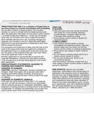 Cheristin for Cats: Fast-Acting Flea Prevention - Kills Fleas in 30 Minutes - 1 Dose - Buy Online on GoSupps.com