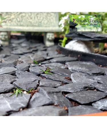 Natural Slate Stone -1/2 to 1 inch. Perfect Size for Miniature or Fairy Gardens Aquariums Reptiles Terrariums Model Railroads Dioramas & Wargaming 1/2"-1" Stones - 1lb - Buy Online on GoSupps.com