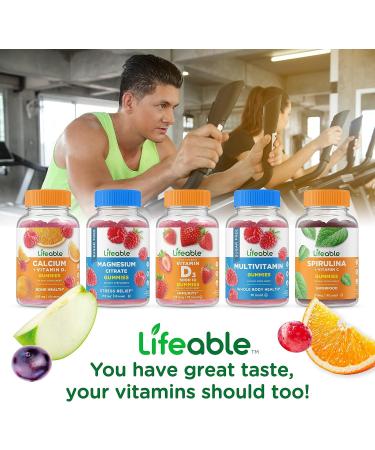 Lifeable Iron with Vitamin C + B Complex Gummies Bundle - Great Tasting Vitamin Supplement Gluten Free GMO Free Chewable Gummy - Buy Online on GoSupps.com
