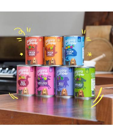 Edgard & Cooper Dog P t (Game & Duck 400g x 6) Grain Free Fresh Meat & Quality Protein Real Ingredients for Dogs Hypoallergenic No Added Sugars - Buy Online on GoSupps.com