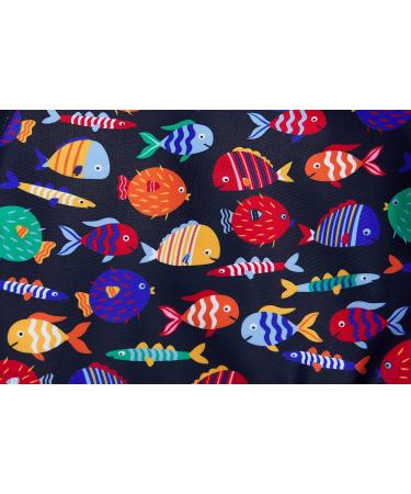 BONVERANO Baby Boys Swimsuit | Full-Length Zipper Toddler Bathing Suit | UPF 50+ Sun Protection | Fish Design | 3 Months - Buy Online on GoSupps.com