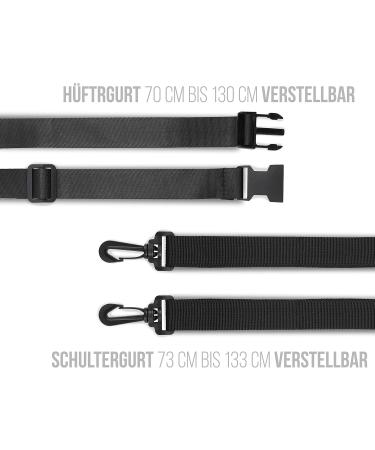 Twive Treats for Dogs - One-Handed Snap Lock Food Bags with Removable Inner Pocket | Dog Training Feed Bag with Carabiner - Black - Buy Online on GoSupps.com