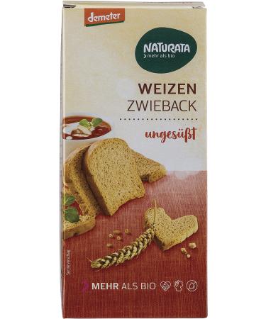 Naturata organic wheat rusks unsweetened (2 x 150 gr)