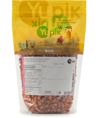 Yupik Organic Wild Jungle Peanuts Raw 1 kg 6 Count Gluten-Free Crunchy Nuts Unroasted Unsalted With Skins Oil-Free Source of Fiber Protein Snacks Ideal for Baking & Cooking 6 kg - Buy Online on GoSupps.com