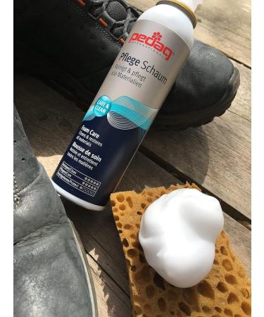 Pedag Combi Cleaner | Aerosol Foam for Leather Textiles & Synthetics | Ideal for Shoes Jackets & Fabrics | 3.7 oz | Lemon Scent | Made in Germany - Buy Online on GoSupps.com