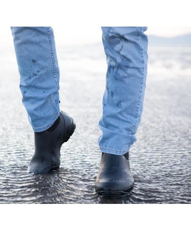 Pemberton Men's Waterproof Slip On Rain Boots - Black, Size 11 - Buy Online on GoSupps.com