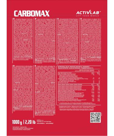 Activlab Glucide Carbomax Energy Power Dynamic 1000 Orange - Buy Online on GoSupps.com