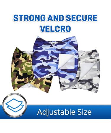 Buy CAMO Large Male Dog Diapers - 3 Pack | Premium Absorbency & Comfort | International Shipping - Buy Online on GoSupps.com