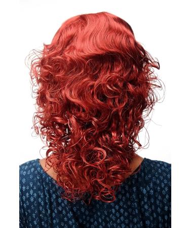 Buy WIG ME UP Romantic Red Curly Wig | Medium Length 45 cm - Fire Red Ladies Wig MC008-137 for International Shipping - Buy Online on GoSupps.com