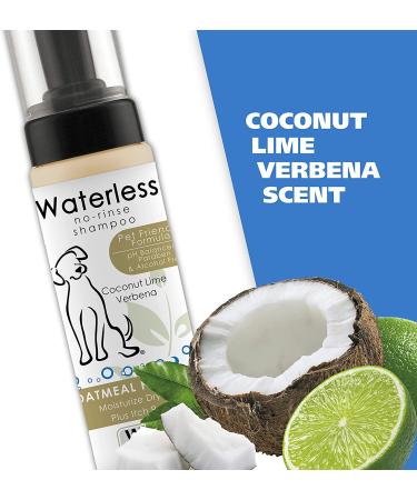 Wahl Pet Friendly Waterless Shampoo 7.1 oz - Oatmeal & Coconut Lime Verbena for Dogs, Cats, Horses - No Rinse, Cleaning, Conditioning - Buy Online on GoSupps.com