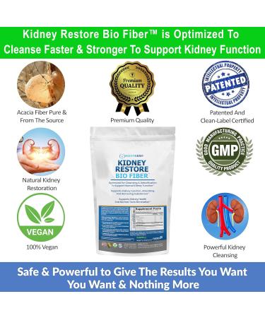 Kidney Restore Bio Fiber: Restorative Kidney Support & Cleanse Supplement - 2.5 lb Pack - Buy Online on GoSupps.com