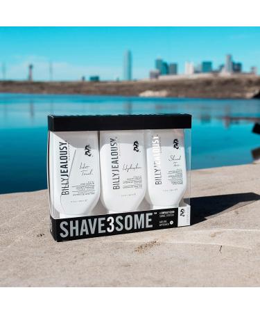 Buy Billy Jealousy Shave3some Travel-Size Trio Shaving Kit for Men - Pre-Shave Shave Cream & After-Shave - Citrus Scent - International Shipping Available - Buy Online on GoSupps.com