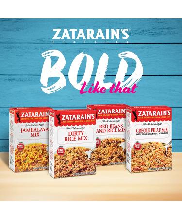 Zatarain's Jambalaya Mix 40 oz - Authentic Cajun Rice Mix for Sausage, Chicken, or Seafood - Buy Online on GoSupps.com