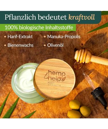Luxurious Organic Face Moisturizer for Women | Hemp Extract Jojoba Argan Oil & Propolis - Deep Hydration for Dry Sensitive Skin - Cruelty-Free - Buy Online on GoSupps.com