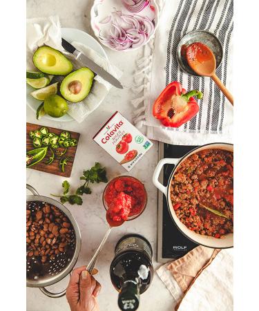 Colavita Italian Diced Tomatoes - Perfect for Sauces, Pasta, Bruschetta, and Soups - Eco-Friendly Tetra Recart Box - Pack of 16 (13.76 oz each) - Buy Online on GoSupps.com