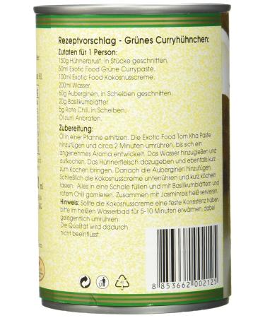 Exotic Food Coconut Cream - 400ml | Rich 22% Fat Content | Premium Quality for Cooking & Baking - Buy Online on GoSupps.com