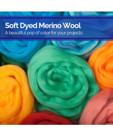 Revolution Fibers Mixed Merino Wool Variety Pack | Brights 250g | Ideal for Spinning, Felting, Weaving & Crafting - Buy Online on GoSupps.com