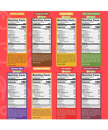 IWON Organics Snack Variety Pack - 8 Organic Protein Puffs & Snack Stix, Healthy High Protein Snacks, 1.5 oz - Buy Online on GoSupps.com