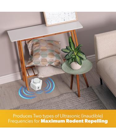 Pestzilla Ultrasonic Pest Repeller 2 Pack - Humane Mouse & Rat Deterrent with Ultrasound and LED Strobe Lights - Buy Online on GoSupps.com