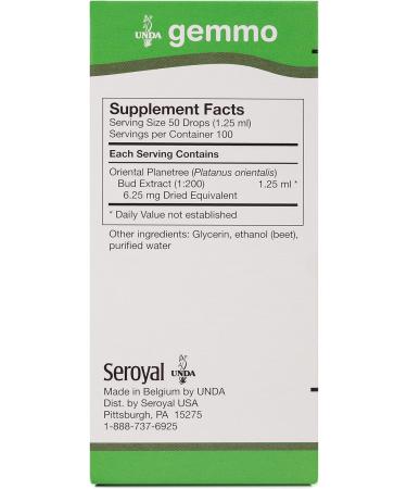 UNDA Gemmo Therapy Platanus Orientalis - Natural Plane Buds Extract 4.2 fl. oz | Shop Internationally - Buy Online on GoSupps.com